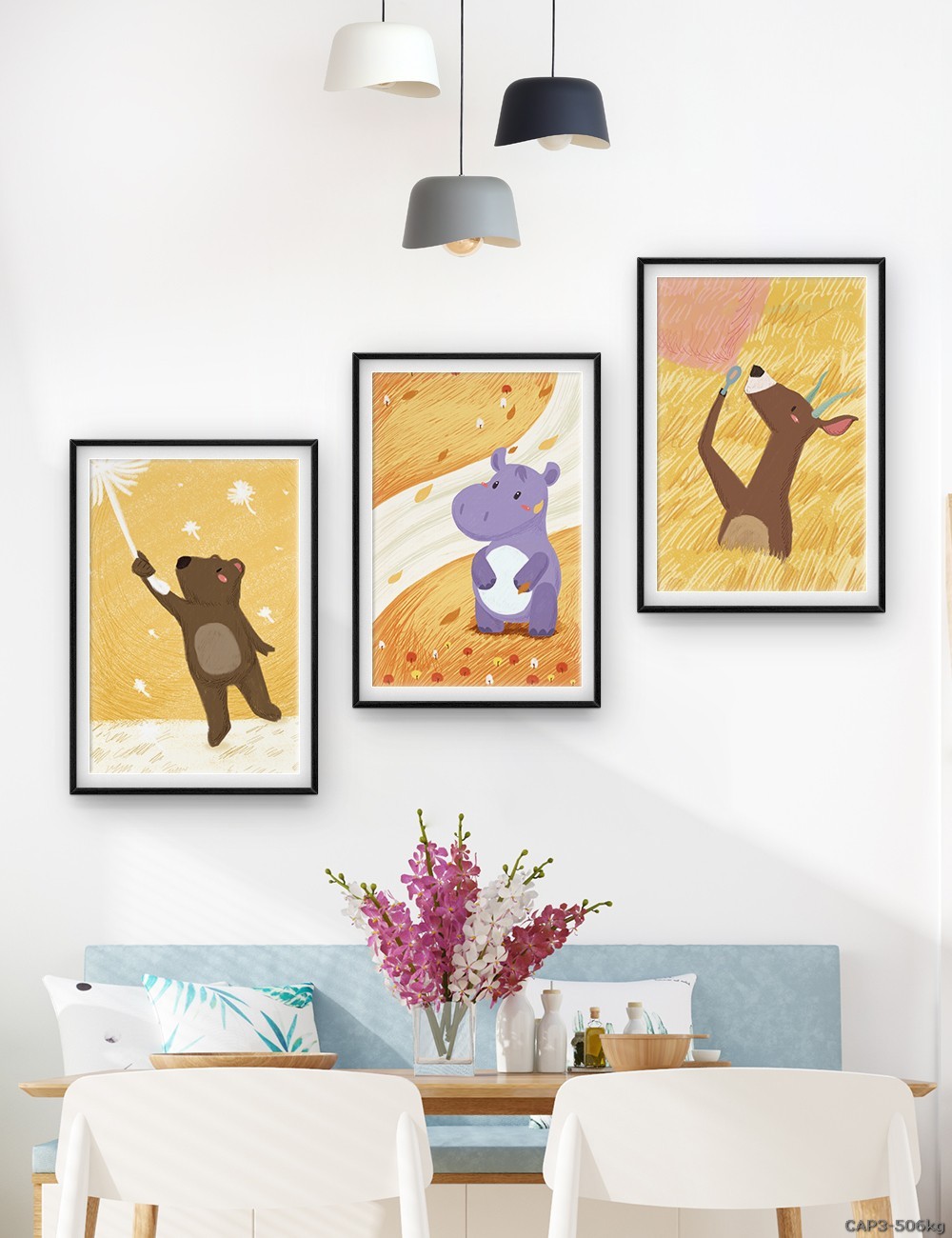 Động vật - tranh vẽ dễ thương CAP3-506kg